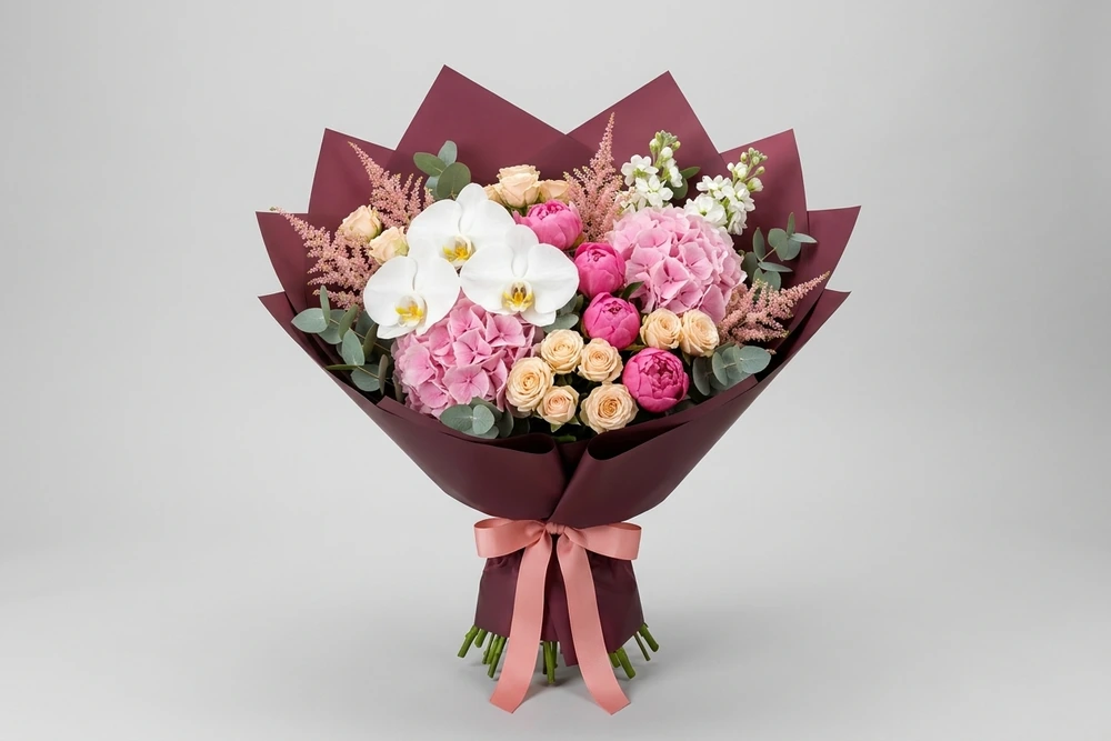 Buquê Variado e Exclusivo com Orquídeas